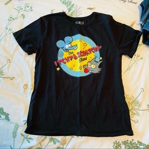 Simpson Itchy & Scratchy Baby Tee